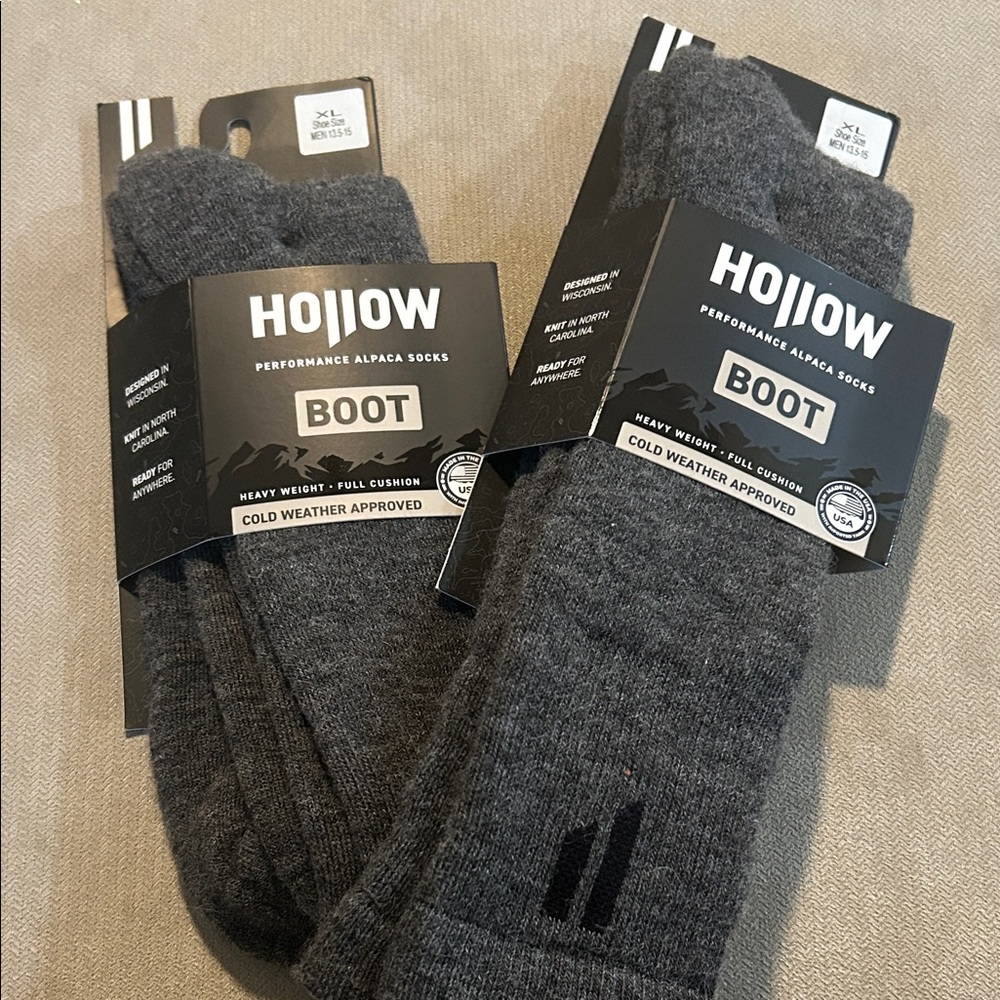 Hollow Boot Socks - Gray - Pack of 2